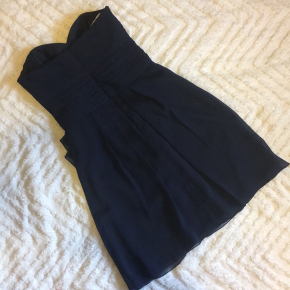 2 Available!! David’s Bridal Navy Bridesmaid Dress - Picture 7 of 8